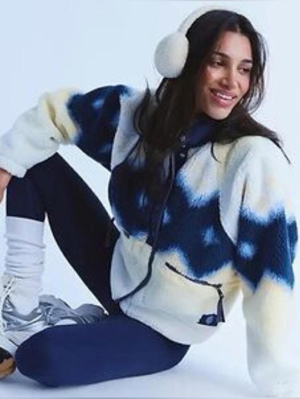 NWOT Free People | S | Movement Hit The Slopes Printed Fleece Jacket